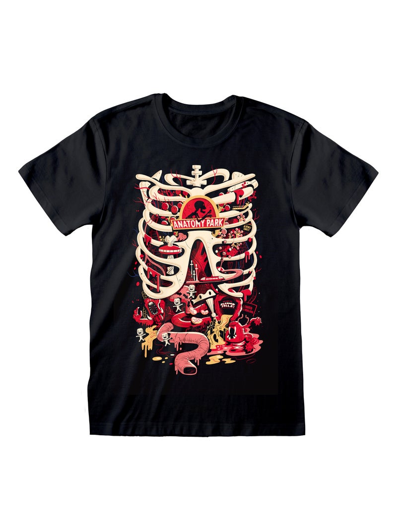 Rick And Morty - T-shirt ANATOMY PARK Noir - Kiabi
