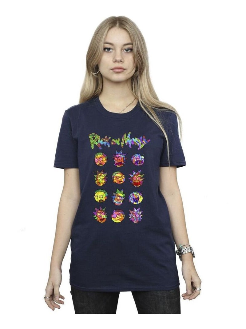 Rick And Morty - T-shirt Bleu marine - Kiabi