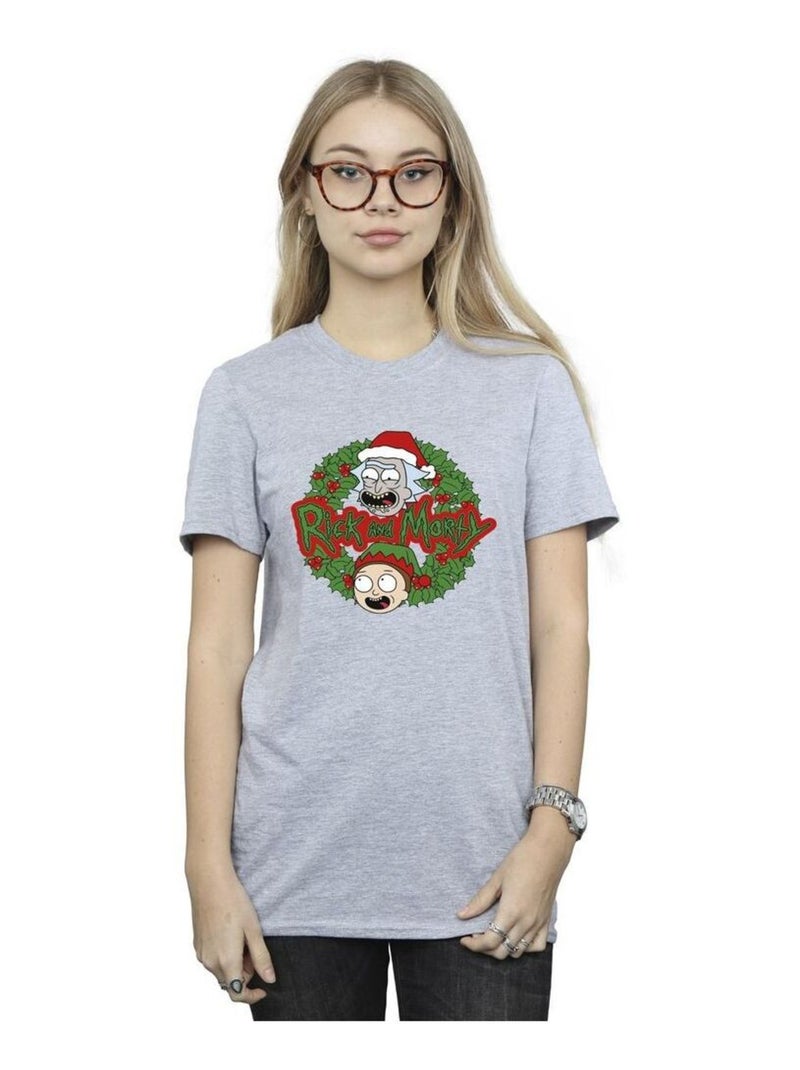 Rick And Morty - T-shirt Gris chiné - Kiabi