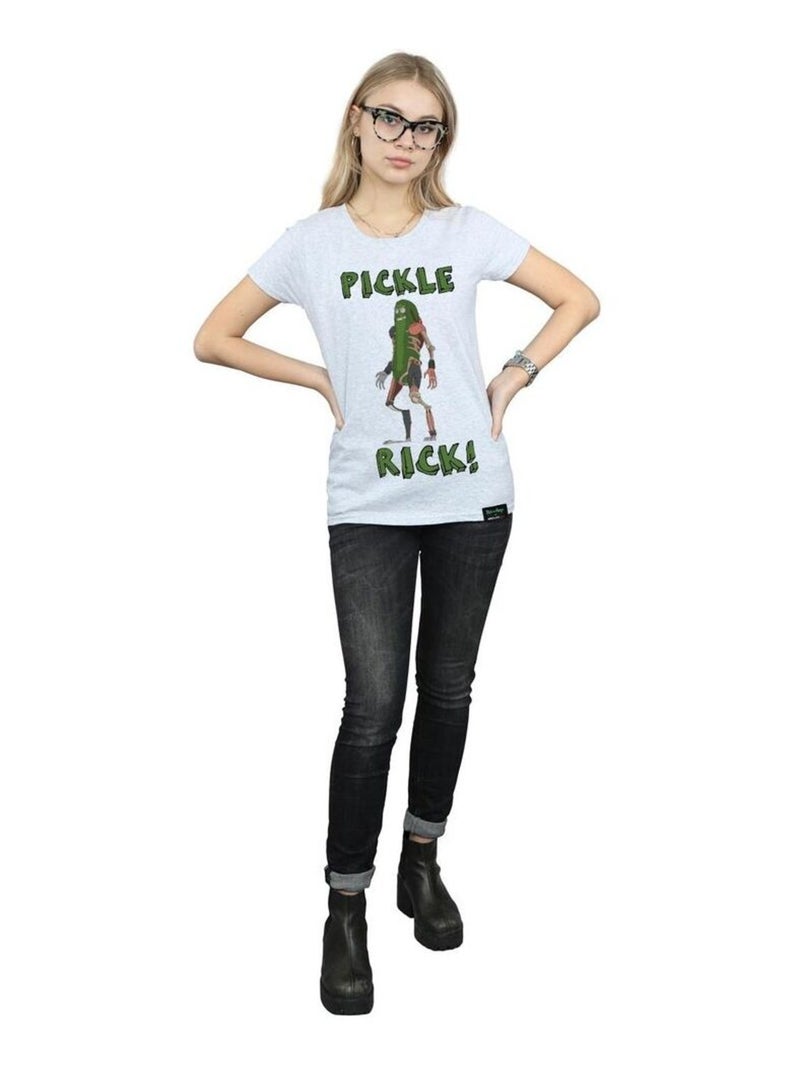 Rick And Morty - T-shirt Gris chiné - Kiabi