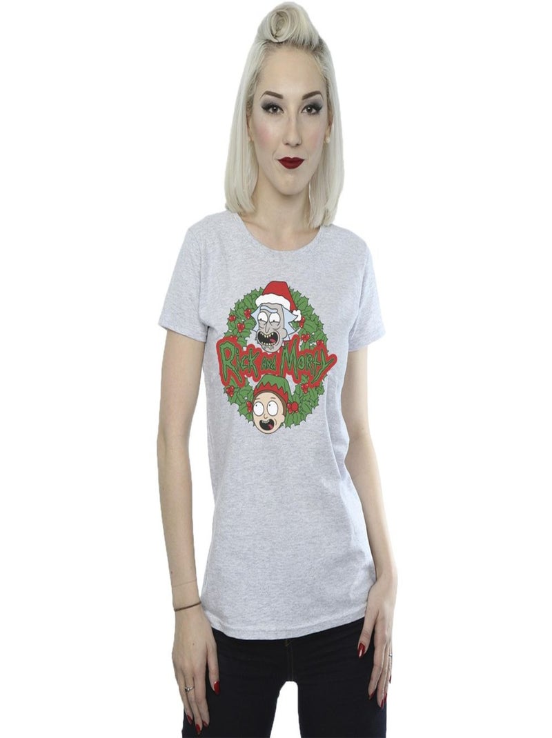 Rick And Morty - T-shirt Gris chiné - Kiabi