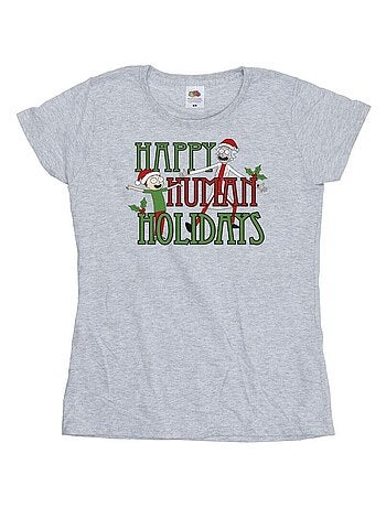 Rick And Morty - T-shirt HAPPY HUMAN HOLIDAYS