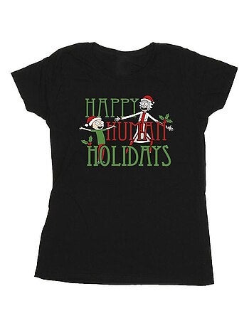Rick And Morty - T-shirt HAPPY HUMAN HOLIDAYS