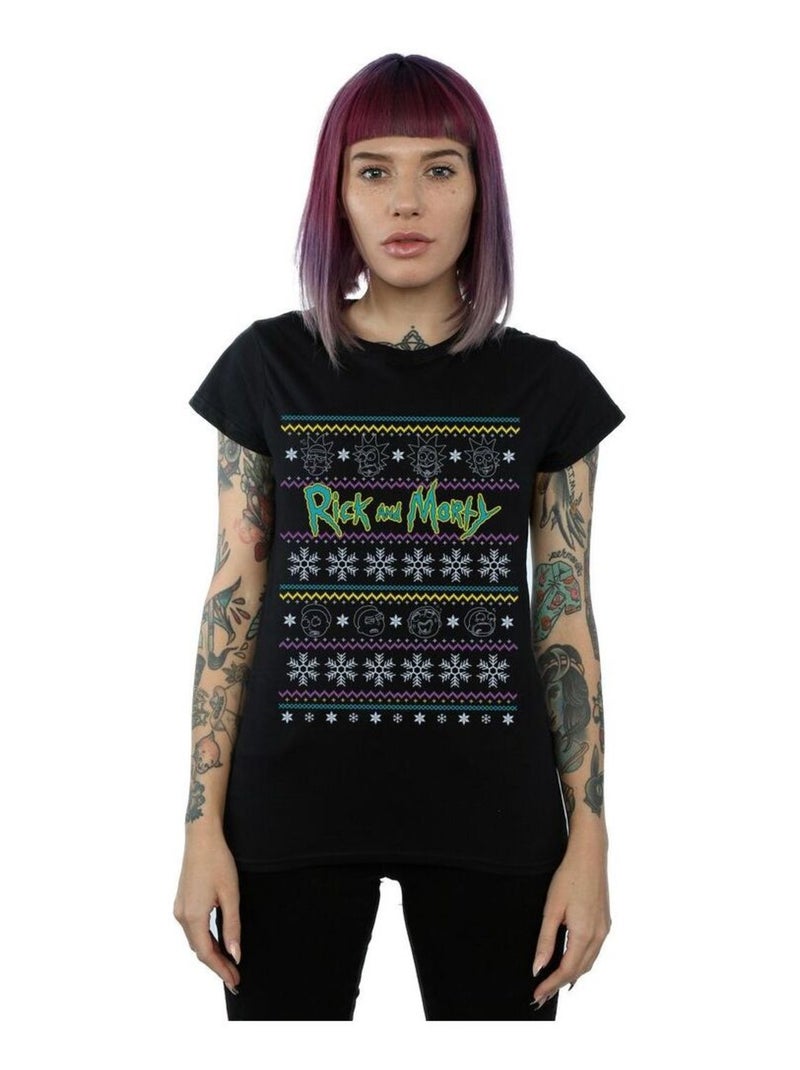 Rick And Morty - T-shirt Noir - Kiabi