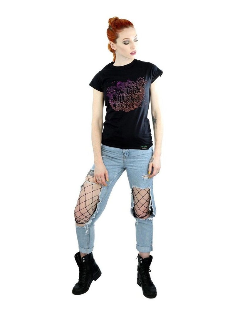 Rick And Morty - T-shirt WUBBA LUBBA Noir - Kiabi