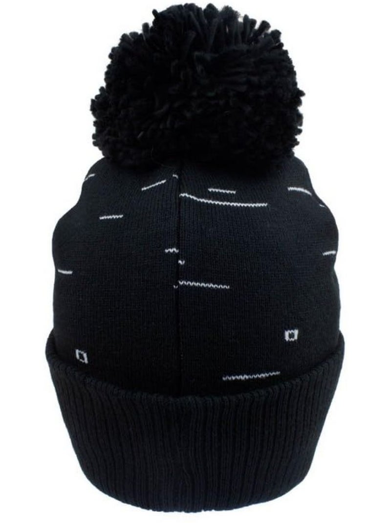 Rick et Morty - Bonnet motif/style Pixel Noir Vert Blanc - Kiabi