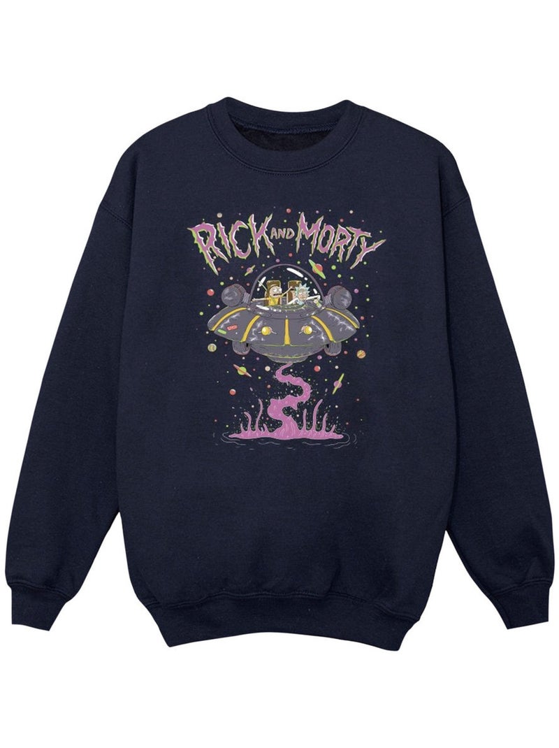 Rick et Morty - Sweat Bleu marine - Kiabi