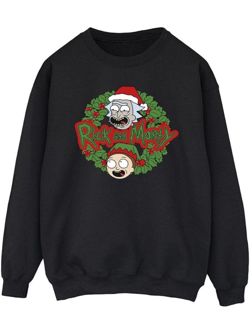 Rick et Morty - Sweat Noir - Kiabi