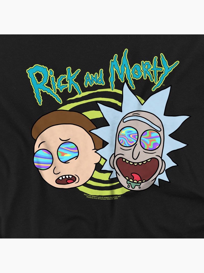 Rick et Morty - T-shirt BLOWN MINDS (Morty, Rick) Noir - Kiabi