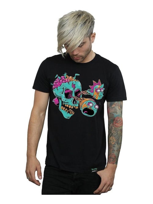Rick et Morty - T-shirt motif/style crâne et œil (Morty, Rick) - Kiabi