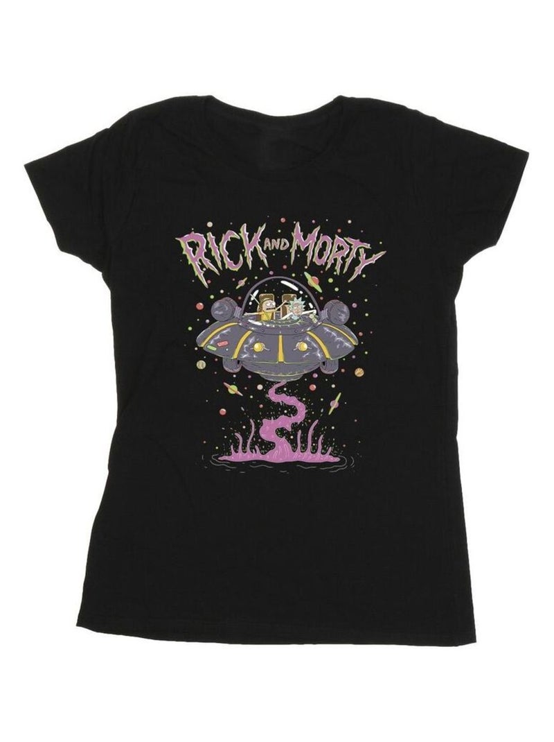 Rick et Morty - T-shirt Noir - Kiabi
