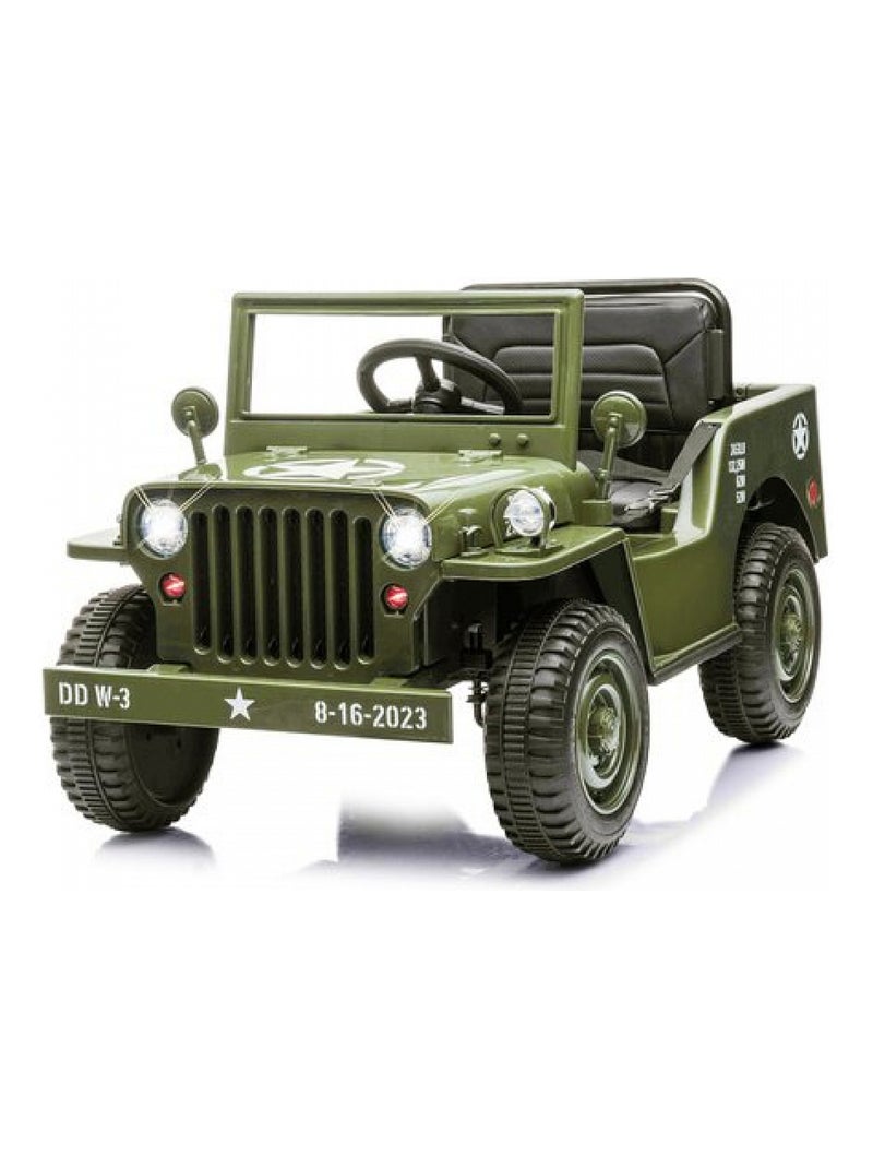 Ride on Jeep Willys MB Army 12V Vert - Kiabi