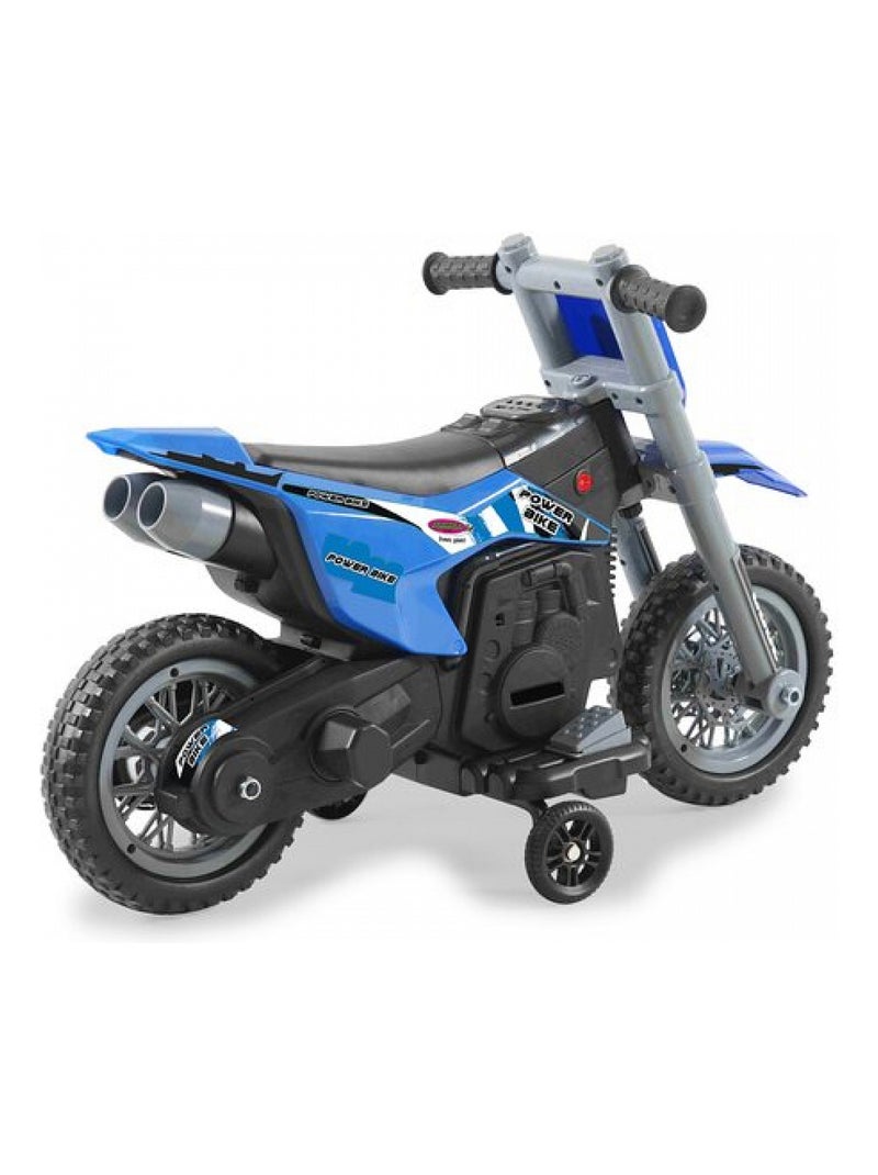 Ride-on Moto Power Bike blu 6V Bleu - Kiabi