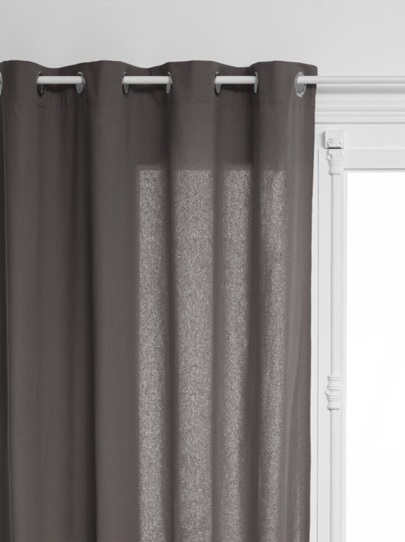 Rideau - Atmosphera - 100% Coton gris anthracite - Kiabi