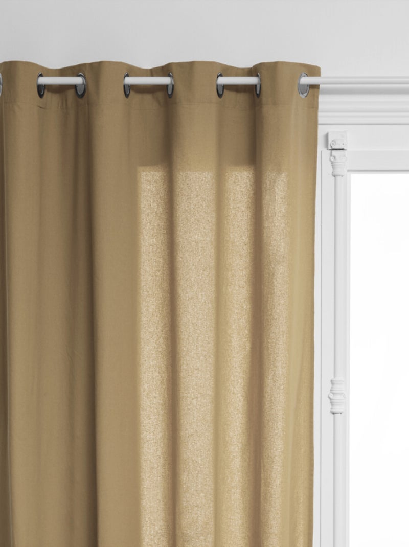 Rideau - Atmosphera - 100% Coton Marron clair - Kiabi