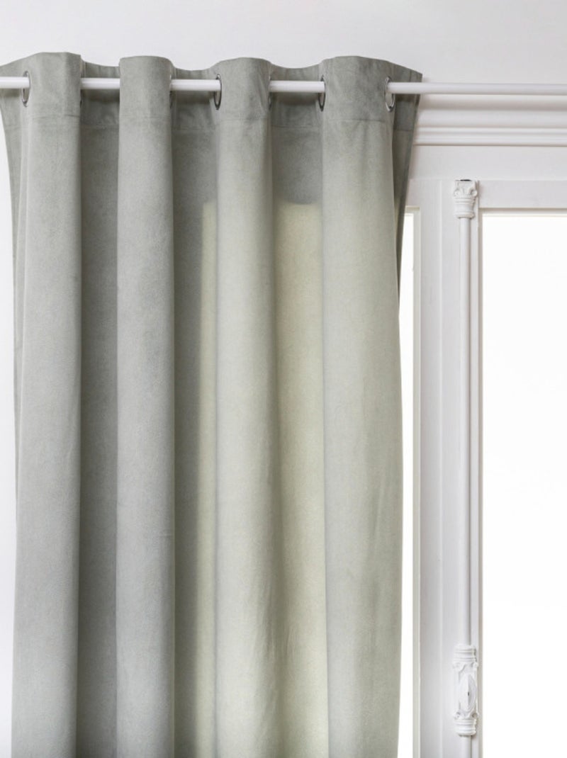 Rideau - Atmosphera - 100% Polyester Bleu céladon - Kiabi