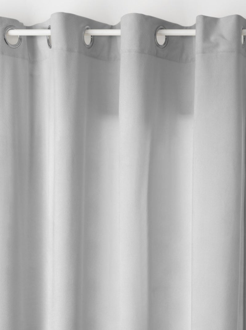 Rideau - Atmosphera - 100% Polyester Gris clair - Kiabi