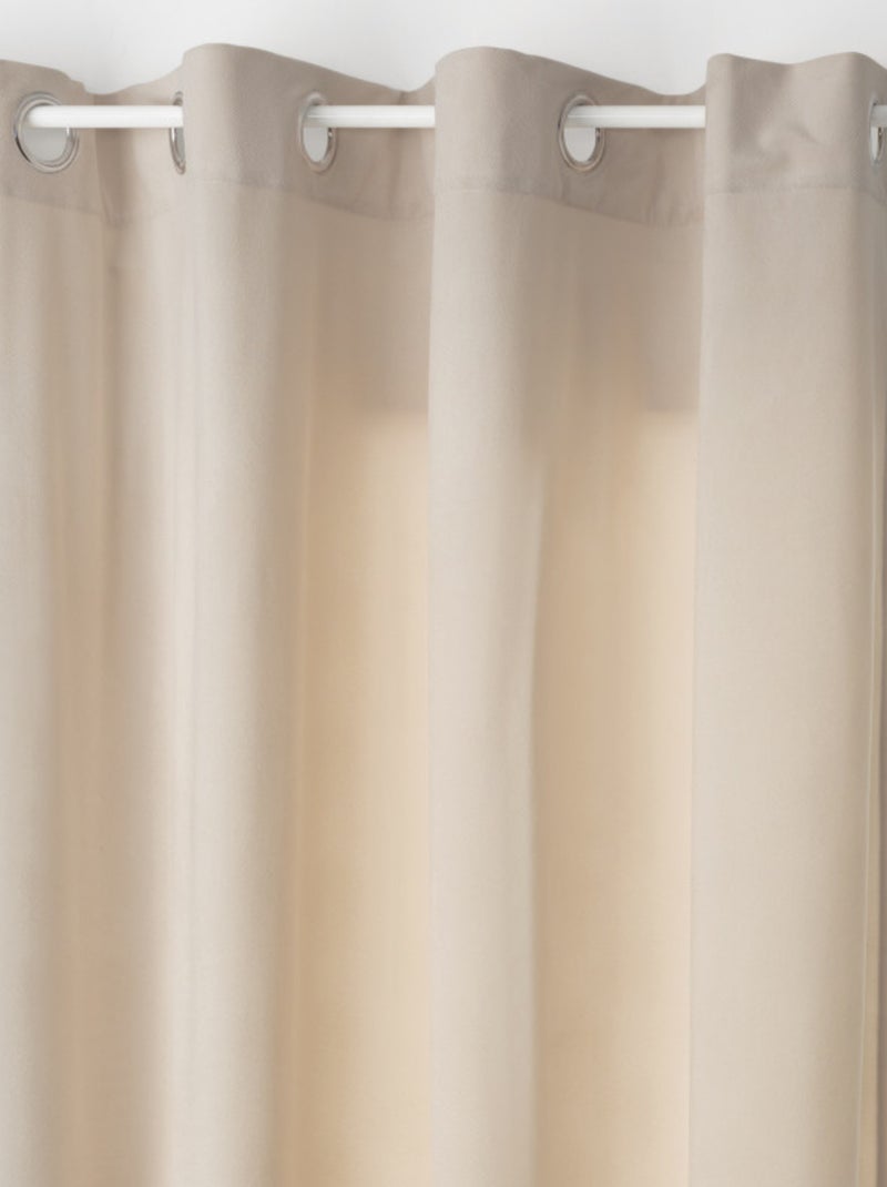 Rideau - Atmosphera - 100% Polyester Gris taupe - Kiabi