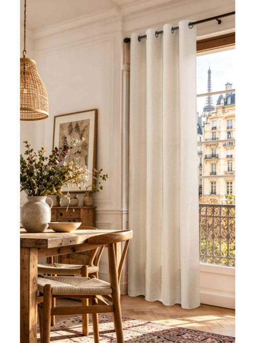 Rideau - coton pur - 100% polyester - Kiabi Rideau - coton pur - 100% polyester - Kiabi