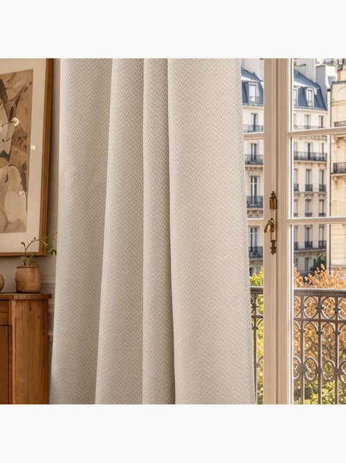 Rideau - coton pur - 100% polyester - Kiabi Rideau - coton pur - 100% polyester - Kiabi