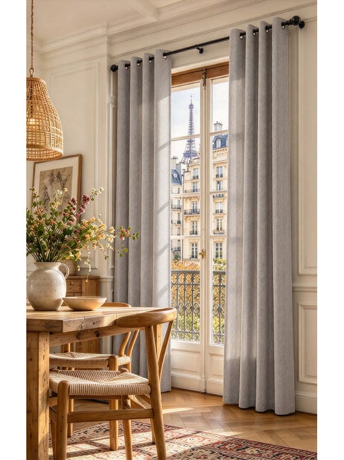 Rideau - coton pur - 100% polyester - Kiabi Rideau - coton pur - 100% polyester - Kiabi