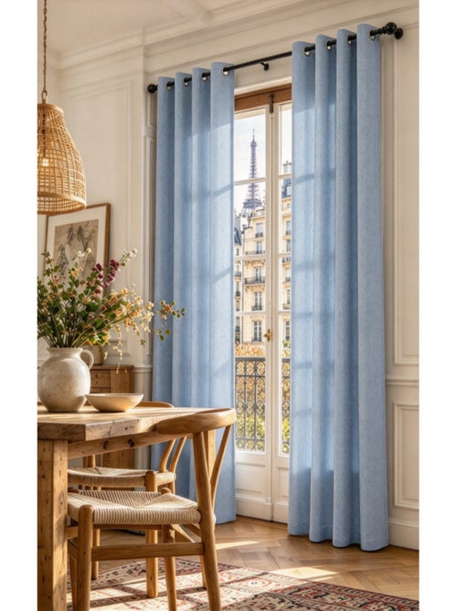 Rideau - coton pur - 100% polyester - Kiabi Rideau - coton pur - 100% polyester - Kiabi