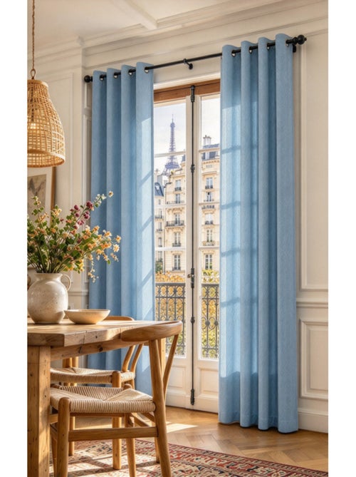 Rideau - coton pur - 100% polyester - Kiabi Rideau - coton pur - 100% polyester - Kiabi