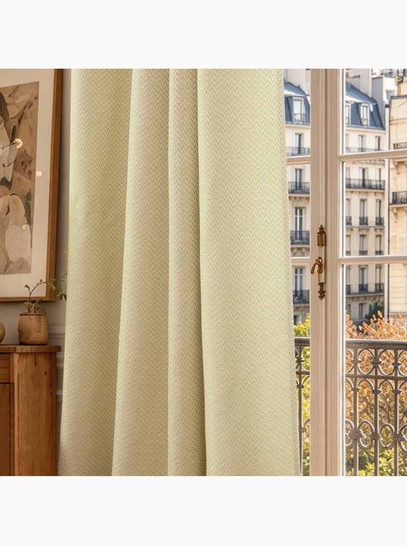 Rideau - coton pur - 100% polyester Miel - Kiabi