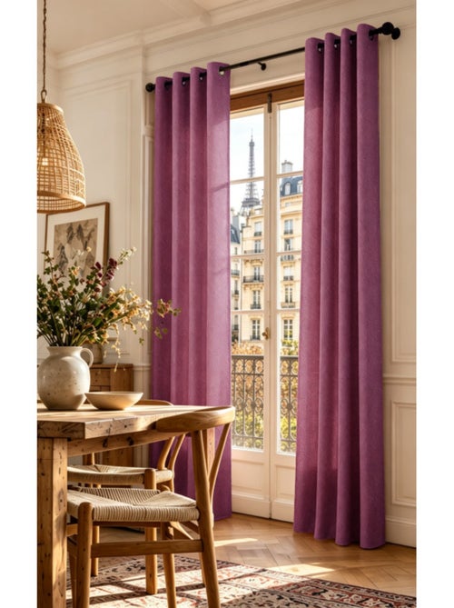 Rideau - coton pur - 100% polyester - Kiabi Rideau - coton pur - 100% polyester - Kiabi