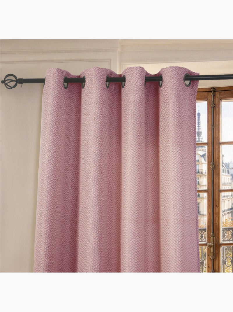 Rideau - coton pur - 100% polyester Noir Bordeaux - Kiabi