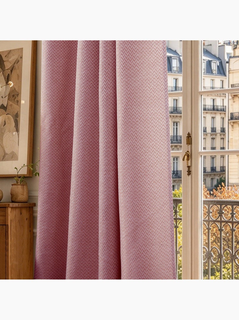 Rideau - coton pur - 100% polyester Noir Bordeaux - Kiabi