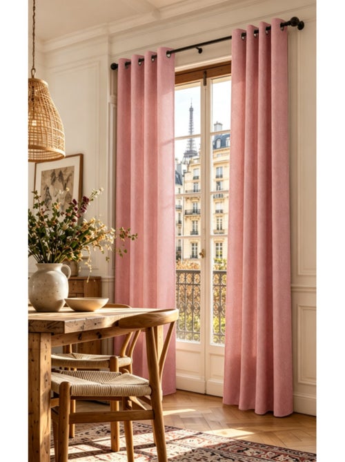 Rideau - coton pur - 100% polyester - Kiabi Rideau - coton pur - 100% polyester - Kiabi