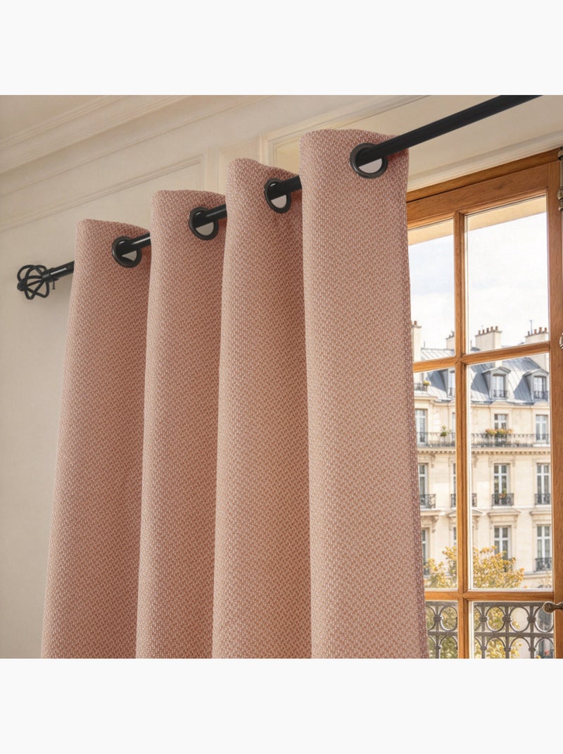 Rideau - coton pur - 100% polyester Terracotta - Kiabi