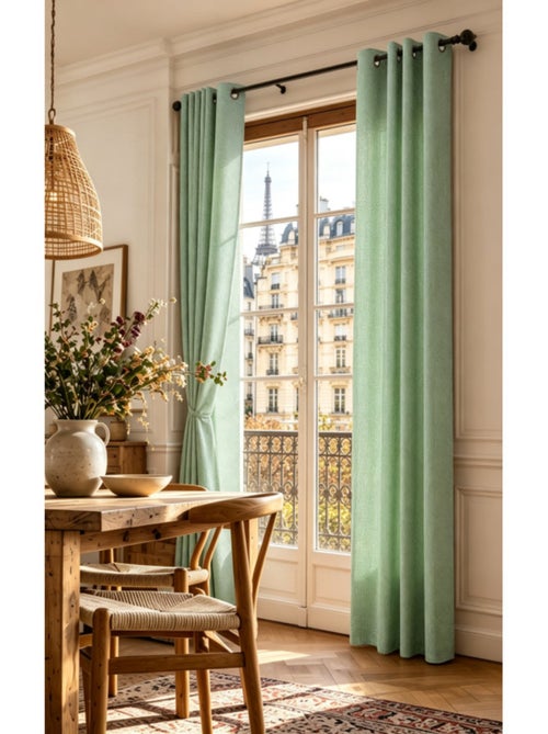 Rideau - coton pur - 100% polyester - Kiabi Rideau - coton pur - 100% polyester - Kiabi