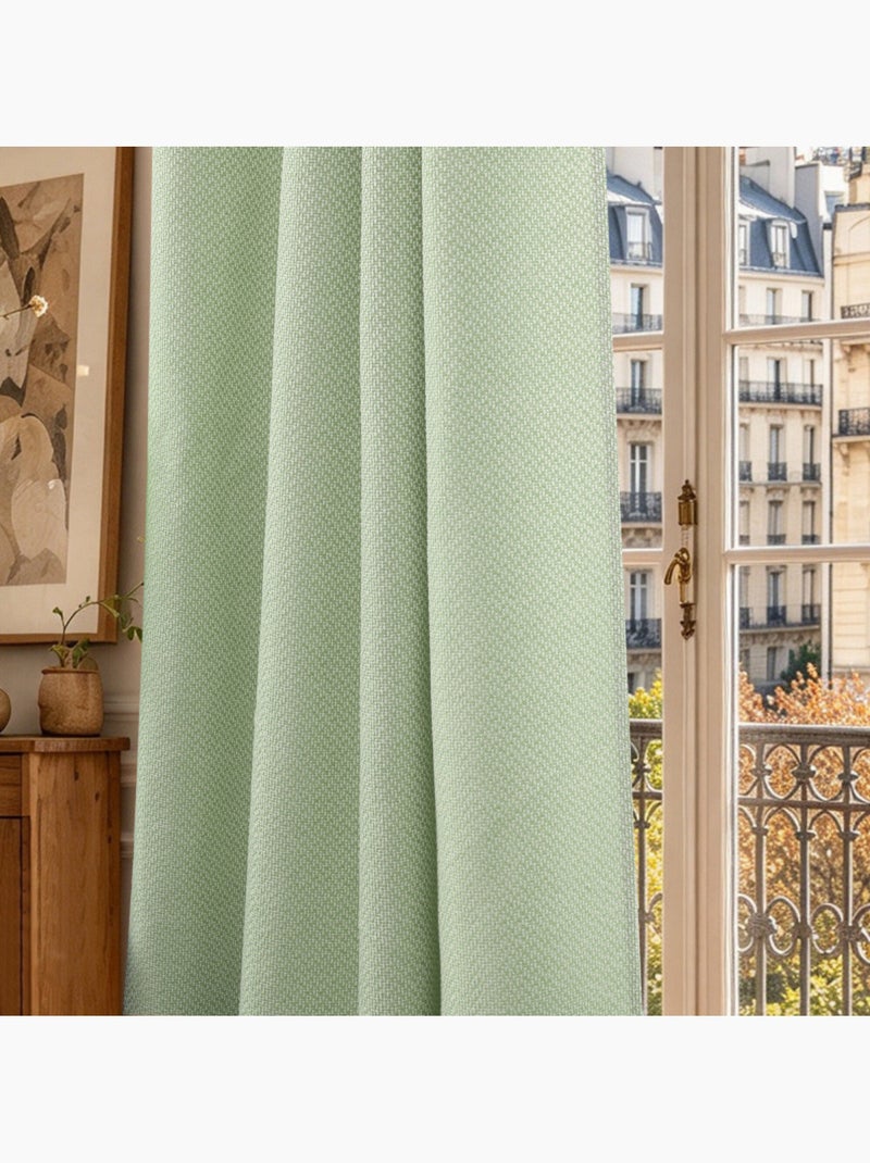 Rideau - coton pur - 100% polyester Vert menthe - Kiabi