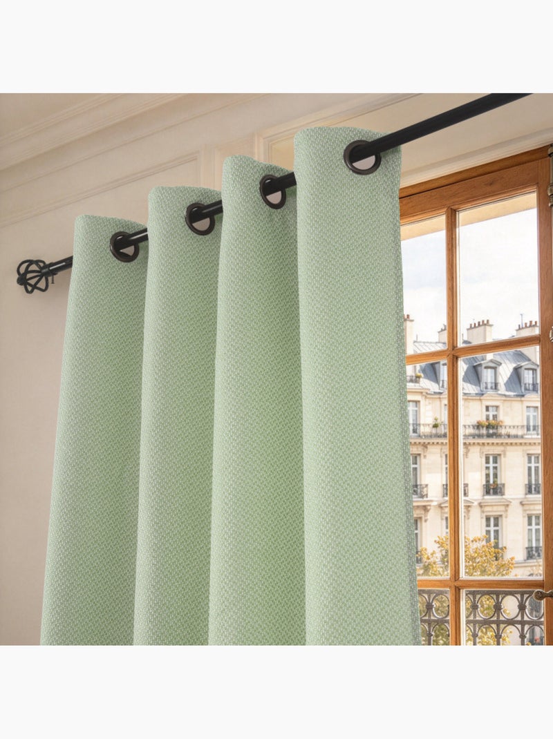 Rideau - coton pur - 100% polyester Vert menthe - Kiabi