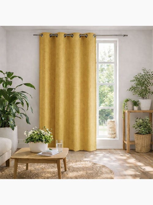 Rideau  - Effet chiné prêt à poser - Kiabi