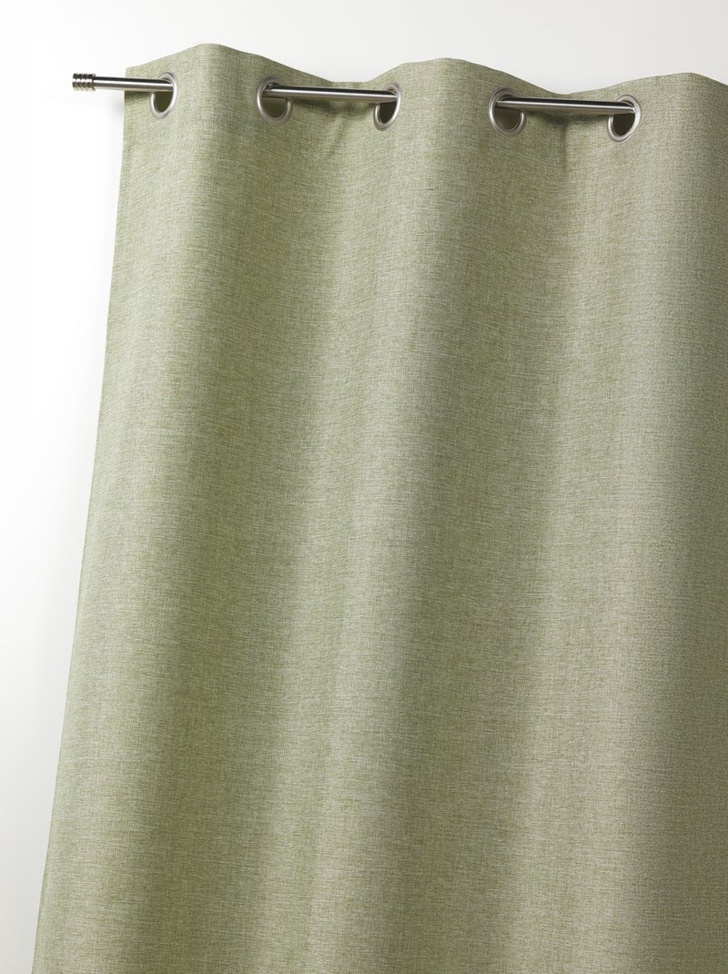 Rideau  - Effet chiné Vert tilleul - Kiabi
