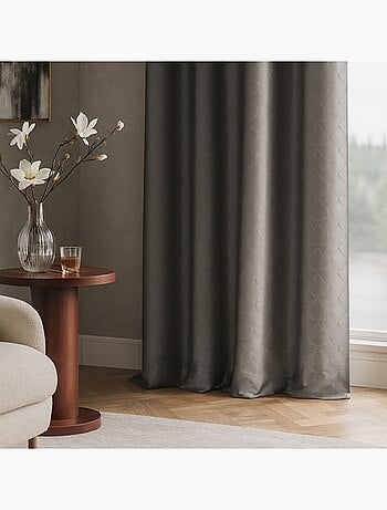 Rideau - Effet soie motif écaille