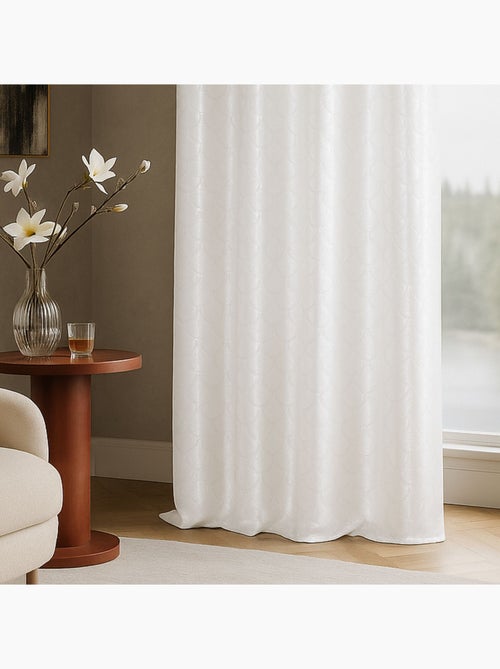 Rideau  - Effet soie motif écaille - Kiabi