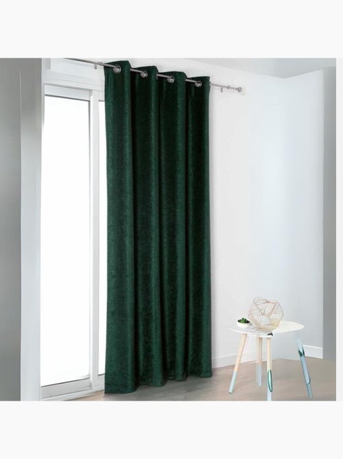 Rideau  - Effet velours velouté uni - Kiabi