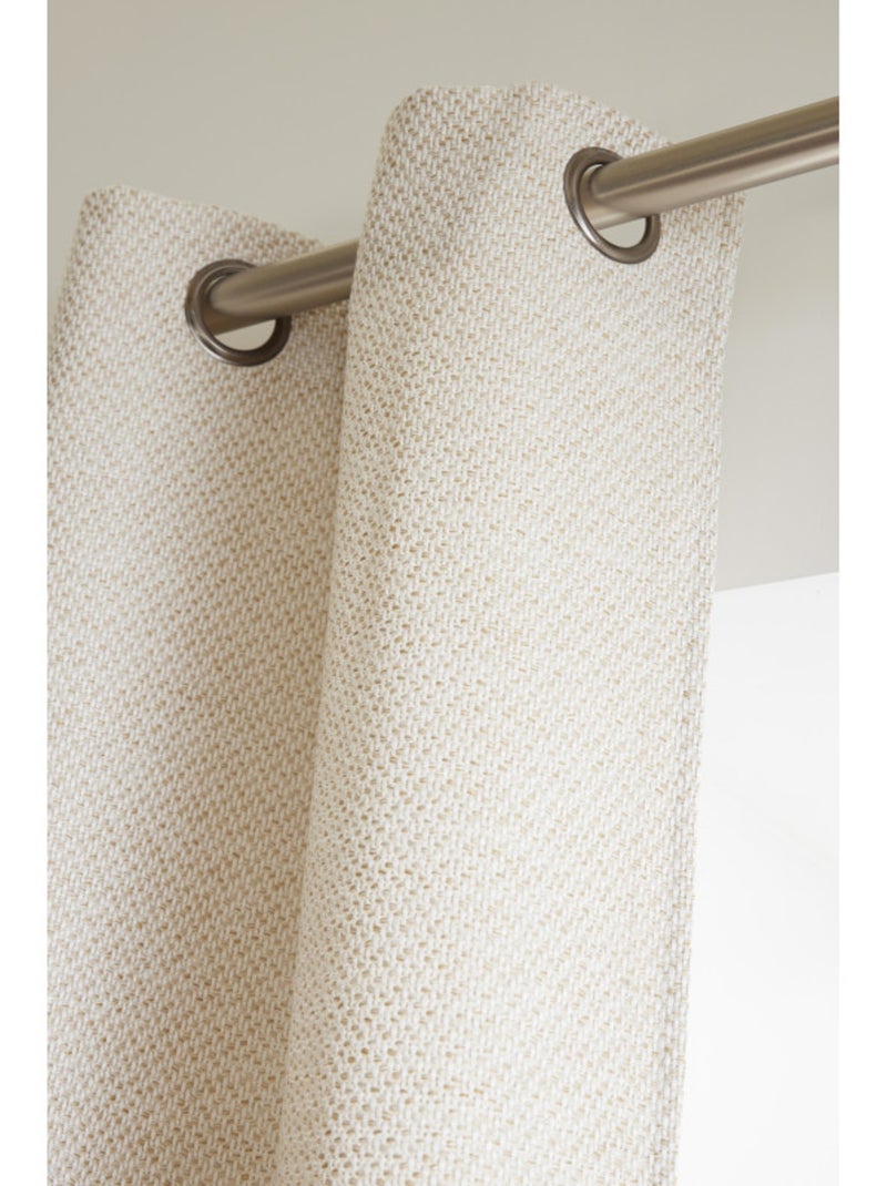 Rideau - Le Fil d'Ariane - 100% Polyester Beige sable - Kiabi