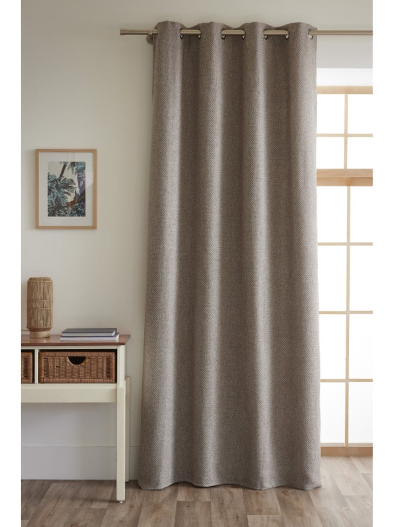 Rideau - Le Fil d'Ariane - 100% Polyester Gris clair - Kiabi