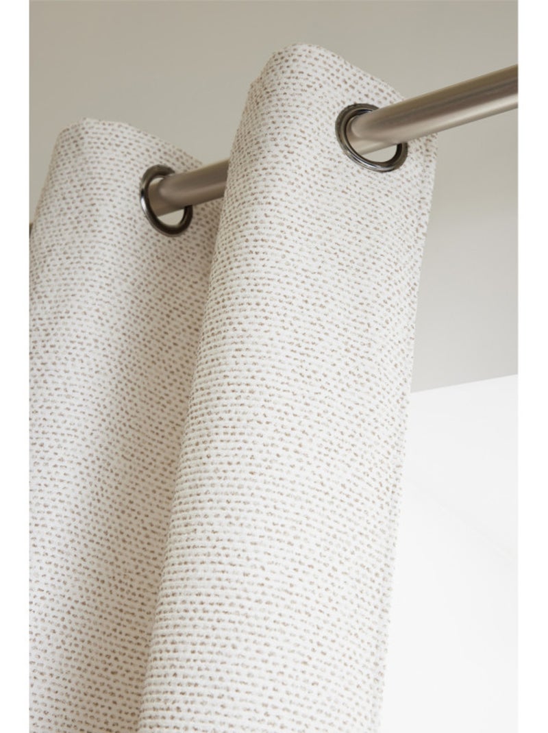 Rideau - Le Fil d'Ariane - 100% Polyester Ivoire - Kiabi