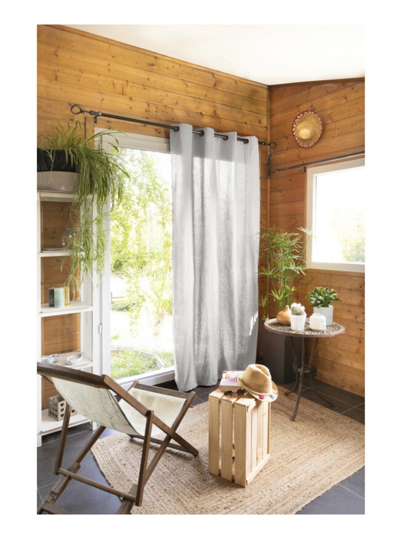 Rideau - L'effet papillon - 100% Coton Blanc - Kiabi