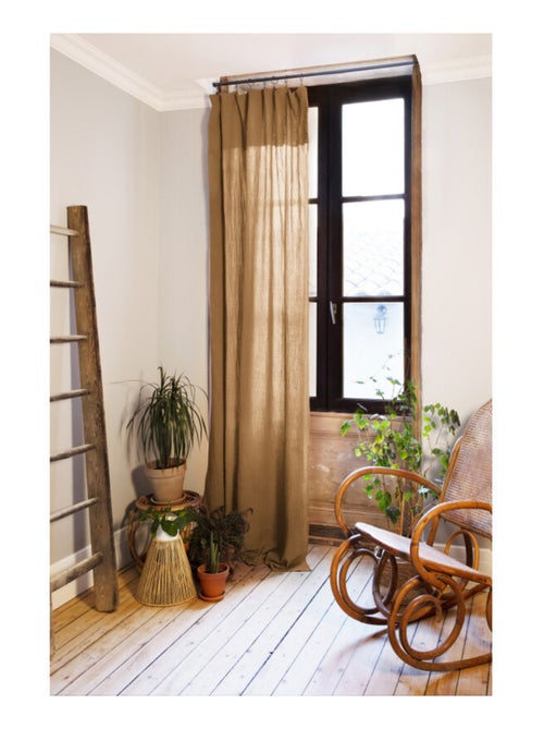 Rideau - L'effet papillon - 100% gaze de coton 125 gr/m² - Kiabi Rideau - L'effet papillon - 100% gaze de coton 125 gr/m² - Kiabi