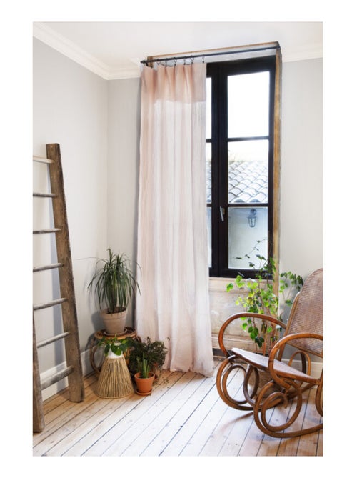 Rideau - L'effet papillon - 100% gaze de coton 125 gr/m² - Kiabi Rideau - L'effet papillon - 100% gaze de coton 125 gr/m² - Kiabi