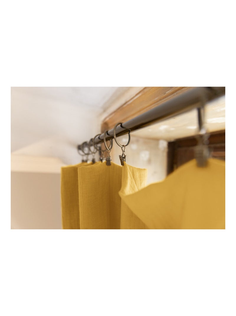 Rideau - L'effet papillon - 100% gaze de coton 125 gr/m² Safran - Kiabi