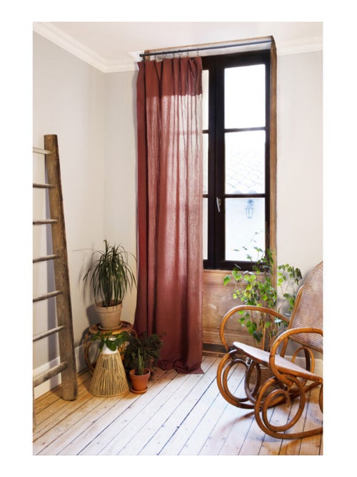 Rideau - L'effet papillon - 100% gaze de coton 125 gr/m² - Kiabi