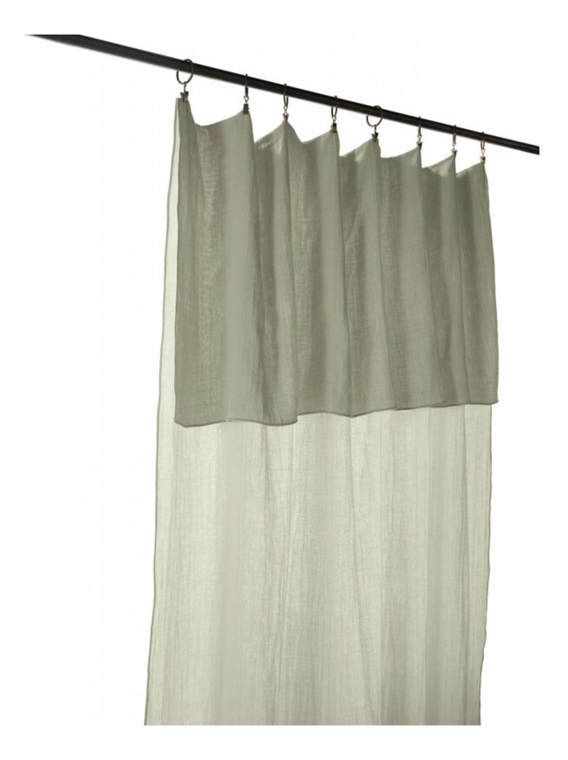 Rideau - L'effet papillon - 100% gaze de coton 125 gr/m² Vert d'eau - Kiabi